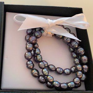 Honora Culture Pearl Set of 3 Stretch Braclets NIB